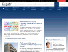 Tablet Screenshot of impots.dispofi.fr